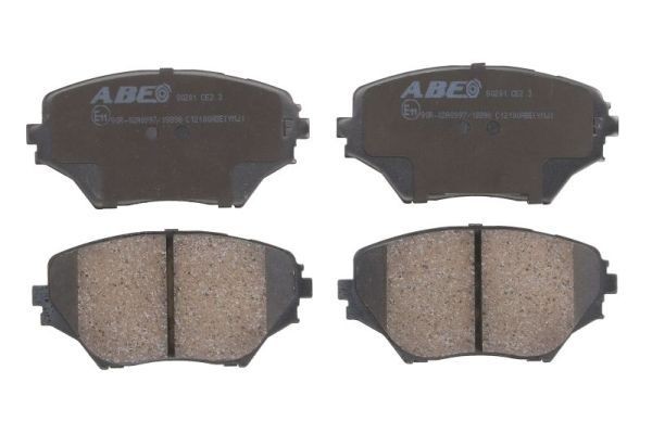 ABE C12100ABE Brake pad set Front Axle, not prepared for wear indicator