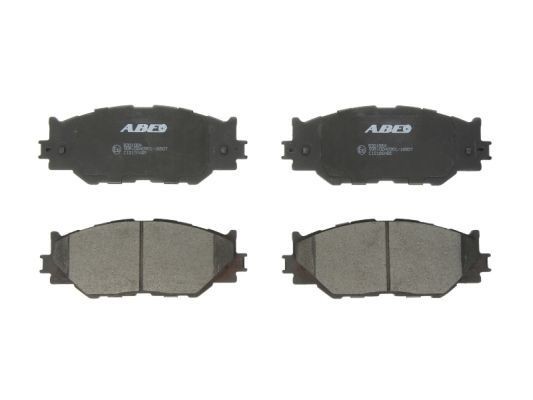 ABE C12126ABE Brake pad set Front Axle, Low-Metallic, not prepared for wear indicator
