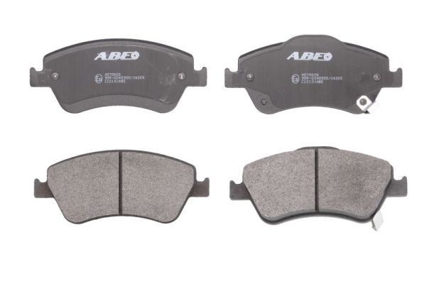 ABE C12131ABE Brake pad set Front Axle, with acoustic wear warning