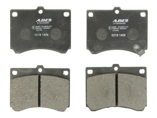 ABE Front Axle, with acoustic wear warning Height: 71mm, Width: 91,7mm, Thickness: 14,5mm Brake pads C13035ABE buy