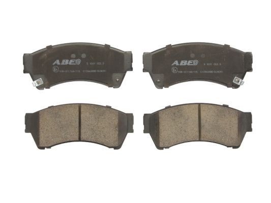 ABE C13062ABE Brake pad set Front Axle, with acoustic wear warning