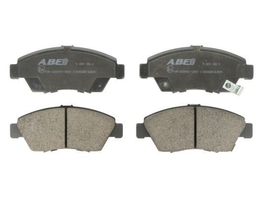 ABE C14033ABE Brake pad set Front Axle, with acoustic wear warning