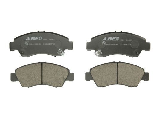 ABE C14034ABE Brake pad set Front Axle, with acoustic wear warning