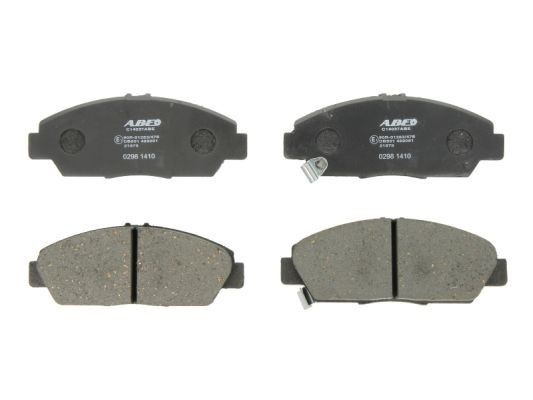 ABE C14037ABE Brake pad set Front Axle, with acoustic wear warning