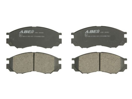 ABE C15000ABE Brake pad set Front Axle, Low-Metallic, incl. wear warning contact