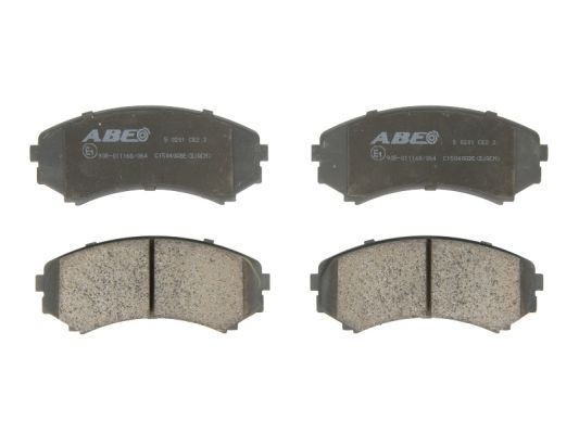 ABE C15040ABE Brake pad set Front Axle, not prepared for wear indicator