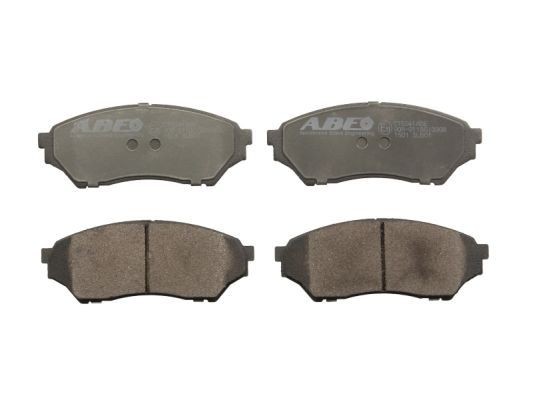 ABE C15041ABE Brake pad set Front Axle, Low-Metallic, with acoustic wear warning