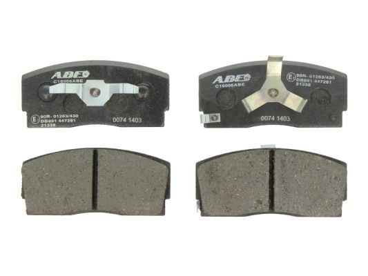 ABE C16006ABE Brake pad set Front Axle, incl. wear warning contact