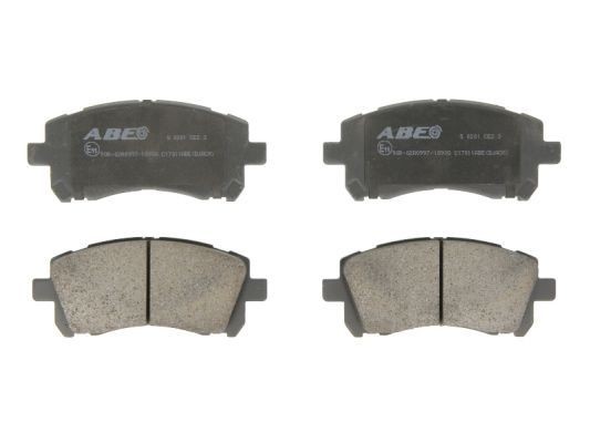 ABE C17011ABE Brake pad set Front Axle, with acoustic wear warning