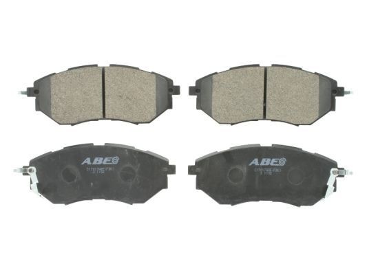 ABE C17017ABE Brake pad set Front Axle, with acoustic wear warning