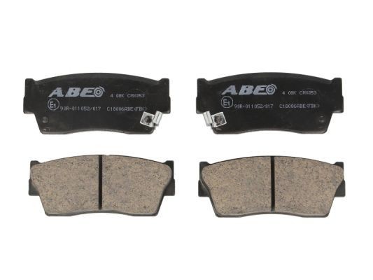 ABE C18006ABE Brake pad set Front Axle, incl. wear warning contact