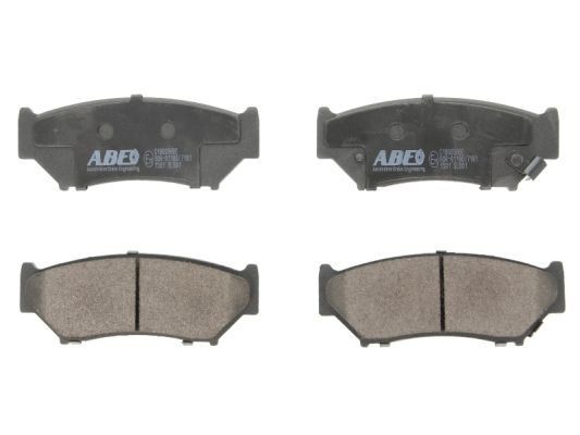ABE C18009ABE Brake pad set Front Axle, incl. wear warning contact