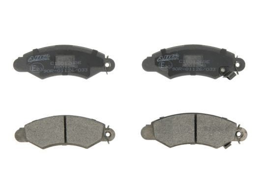 ABE C18012ABE Brake pad set Front Axle, with acoustic wear warning