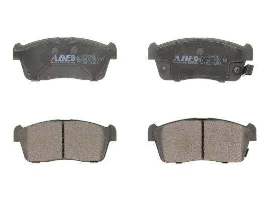 ABE C18016ABE Brake pad set Front Axle, incl. wear warning contact