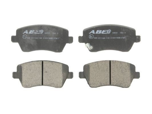 ABE C18019ABE Brake pad set Front Axle, with acoustic wear warning