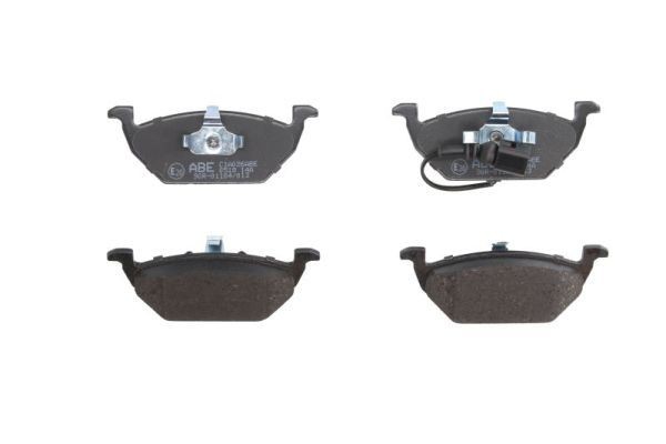 ABE C1A026ABE Brake pad set Front Axle, incl. wear warning contact