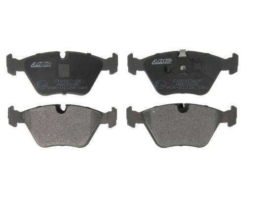 ABE Front Axle, excl. wear warning contact Height: 63,5mm, Width: 156,4mm, Thickness: 20mm Brake pads C1B007ABE buy