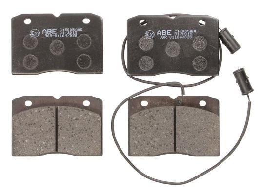 ABE C1E005ABE Brake pad set Front Axle, incl. wear warning contact