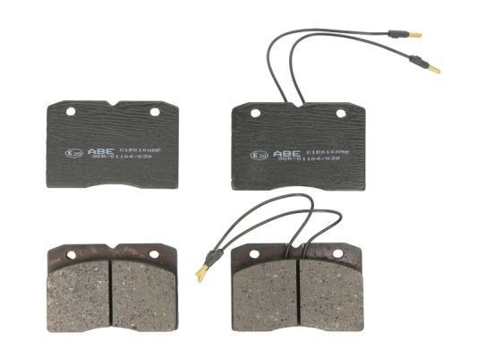 ABE C1E010ABE Brake pad set Front Axle, incl. wear warning contact