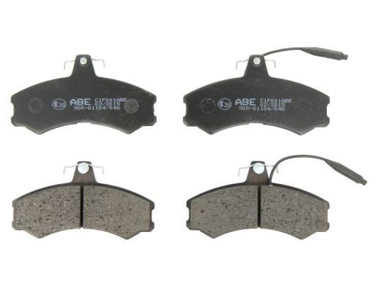 ABE C1F001ABE Brake pad set Front Axle, with acoustic wear warning