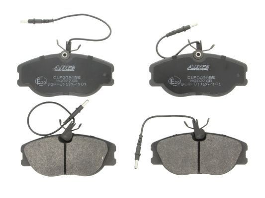 ABE C1F009ABE Brake pad set Front Axle, incl. wear warning contact