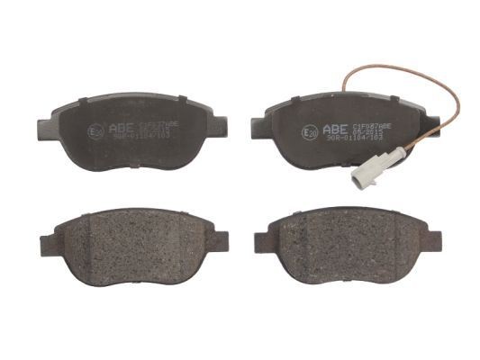 ABE C1F037ABE Brake pad set Front Axle, incl. wear warning contact