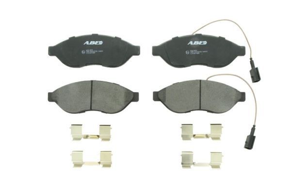 ABE C1F057ABE Brake pad set Front Axle, incl. wear warning contact