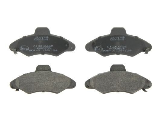 ABE Front Axle, incl. wear warning contact Height: 57,5mm, Width: 131mm, Thickness: 18,6mm Brake pads C1G018ABE buy
