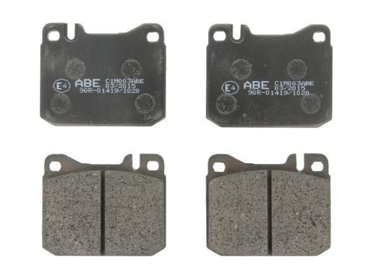 ABE Front Axle, excl. wear warning contact Height: 73,8mm, Width: 89,7mm, Thickness: 15mm Brake pads C1M003ABE buy