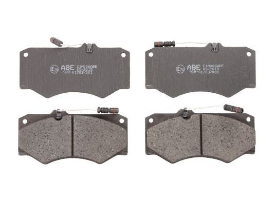 ABE C1M006ABE Brake pad set Front Axle, incl. wear warning contact