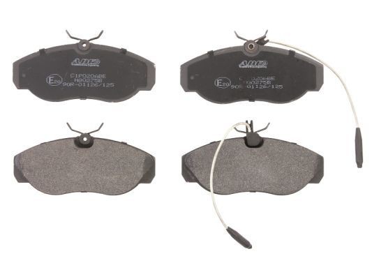 ABE C1P020ABE Brake pad set Front Axle, incl. wear warning contact