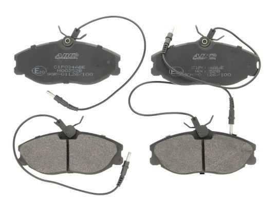 ABE C1P024ABE Brake pad set Front Axle, incl. wear warning contact