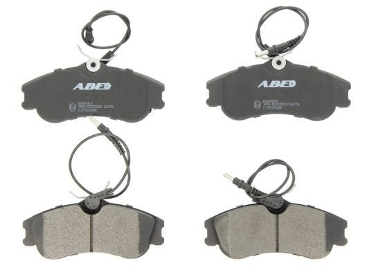 ABE Front Axle, incl. wear warning contact Height: 56mm, Width: 130mm, Thickness: 19mm Brake pads C1P025ABE buy