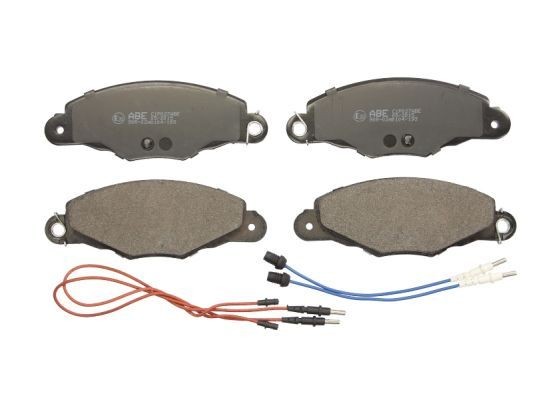 ABE C1P027ABE Brake pad set Front Axle, incl. wear warning contact