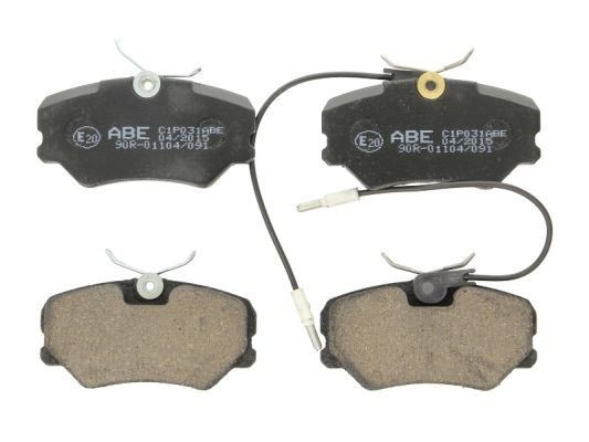 ABE C1P031ABE Brake pad set Front Axle, incl. wear warning contact