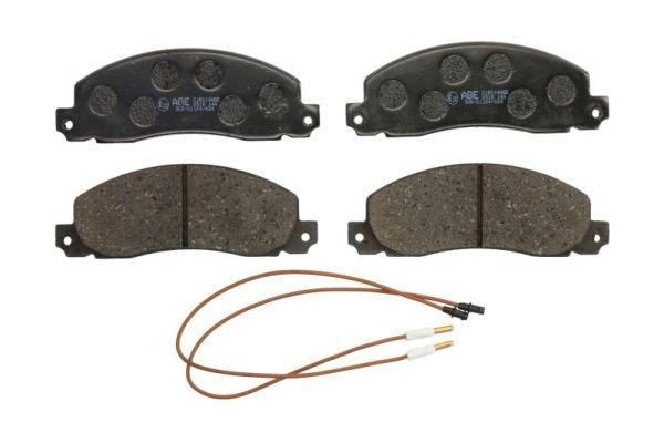 ABE C1R014ABE Brake pad set Front Axle, incl. wear warning contact