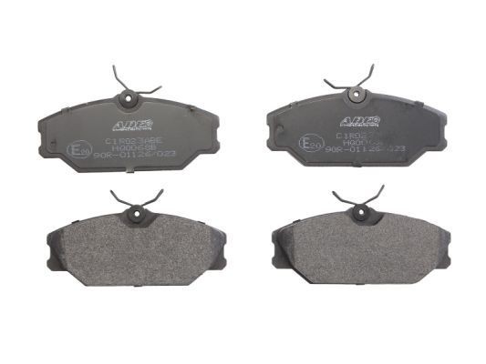 ABE Front Axle, not prepared for wear indicator Height: 55,6mm, Width: 129mm, Thickness: 18mm Brake pads C1R023ABE buy