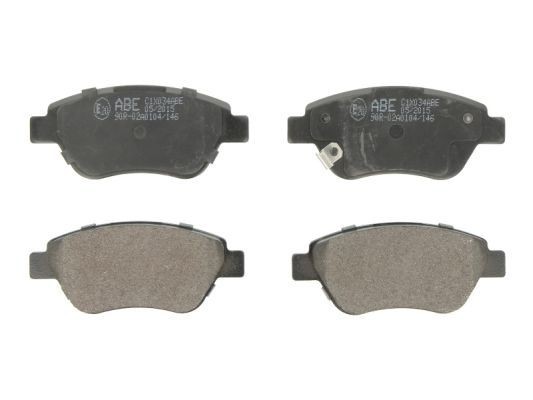 ABE C1X034ABE Brake pad set Front Axle, with acoustic wear warning