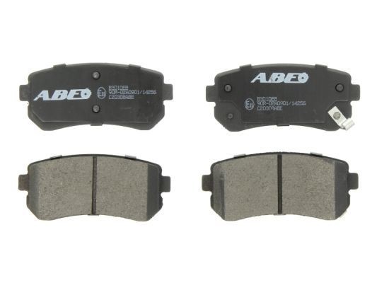 ABE C20308ABE Brake pad set Rear Axle, Low-Metallic, with acoustic wear warning
