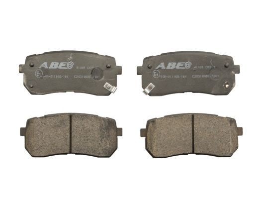 ABE C20310ABE Brake pad set Rear Axle, with acoustic wear warning