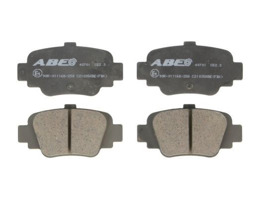 ABE Rear Axle, not prepared for wear indicator Height: 45,3mm, Width: 88,9mm, Thickness: 15,5mm Brake pads C21035ABE buy