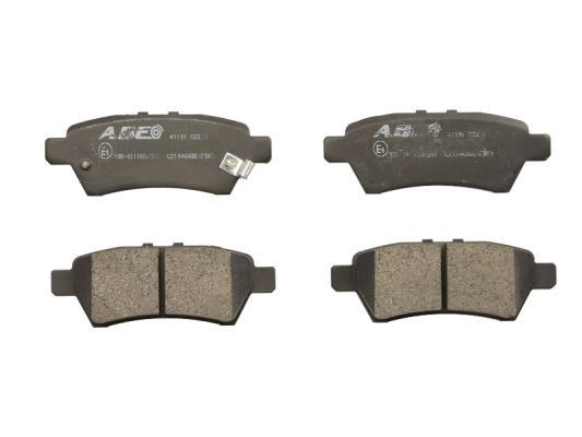 ABE C21046ABE Brake pad set Rear Axle, with acoustic wear warning