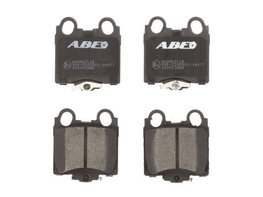 ABE C22023ABE Brake pad set Rear Axle, with acoustic wear warning