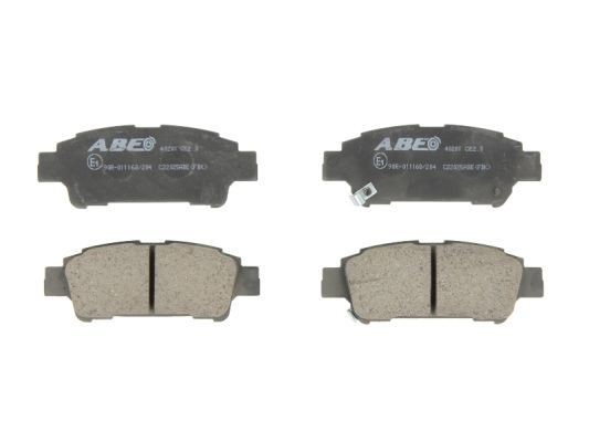 ABE C22025ABE Brake pad set Rear Axle, with acoustic wear warning