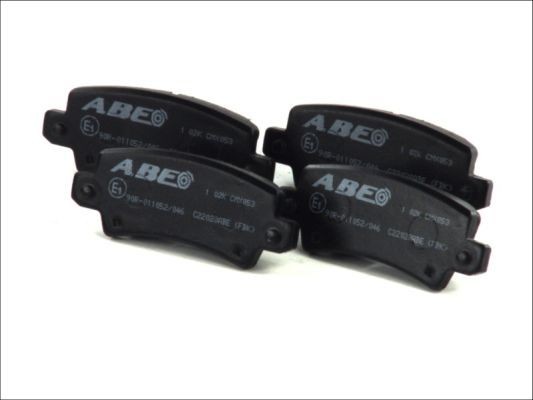ABE C22028ABE Brake pad set Rear Axle, with acoustic wear warning