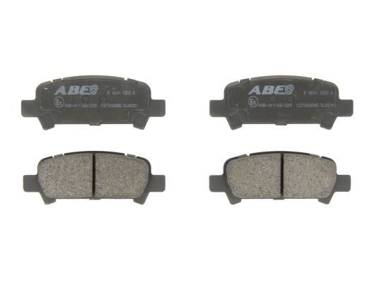 ABE C27002ABE Brake pad set Rear Axle, with acoustic wear warning