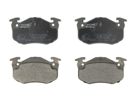 ABE Rear Axle, not prepared for wear indicator Height: 54,7mm, Width: 105mm, Thickness: 11mm Brake pads C2C002ABE buy
