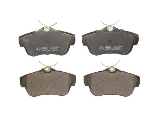 ABE C2C012ABE Brake pad set Rear Axle, not prepared for wear indicator, excl. wear warning contact, with brake caliper screws, with accessories