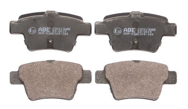 ABE C2C013ABE Brake pad set Rear Axle, not prepared for wear indicator, with brake caliper screws, with accessories