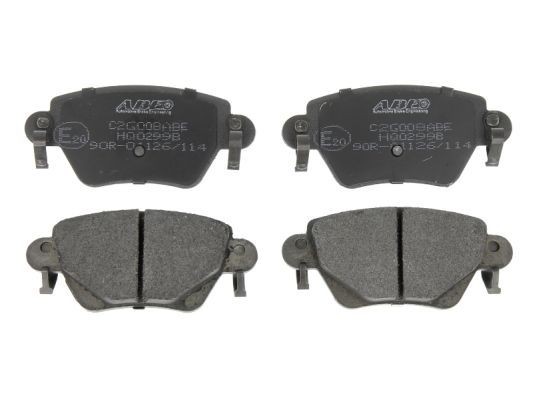 ABE C2G008ABE Brake pad set Rear Axle, with acoustic wear warning